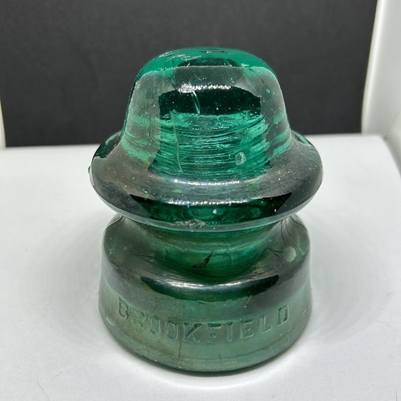 Turquoise Vintage Glass Insulator - Picture 12 of 13